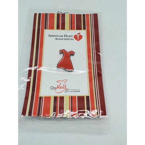 American Heart Association Red Dress Pin – Go Red for Women Macy’s Exclusive - Picture 1 of 11